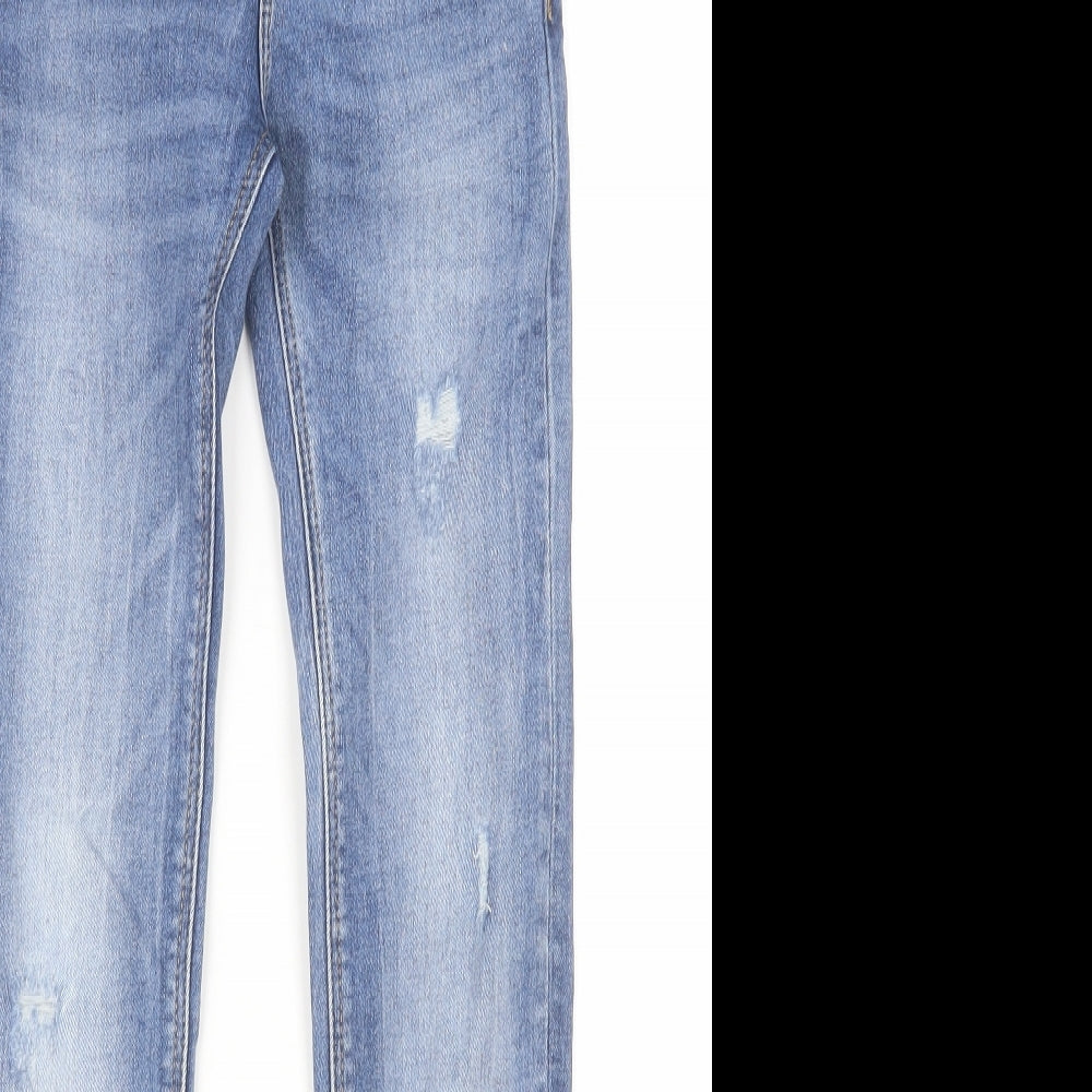 Womens UK Size 6 Stradivarius Regular Fit Skinny Blue Jeans