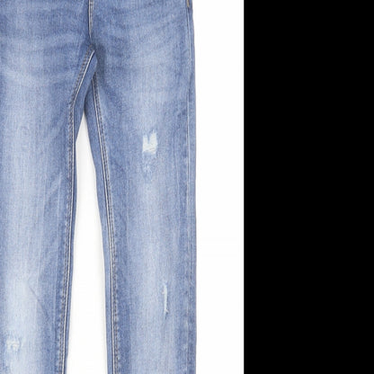 Womens UK Size 6 Stradivarius Regular Fit Skinny Blue Jeans