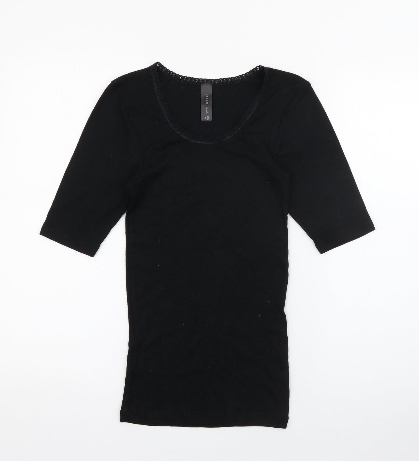 Womens UK Size M Debenhams Black Pullover Jumper