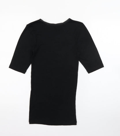 Womens UK Size M Debenhams Black Pullover Jumper