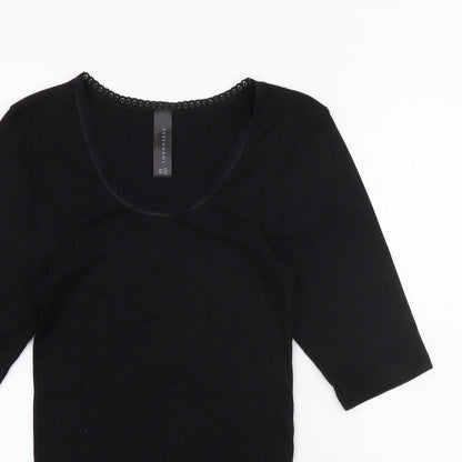 Womens UK Size M Debenhams Black Pullover Jumper