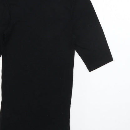 Womens UK Size M Debenhams Black Pullover Jumper