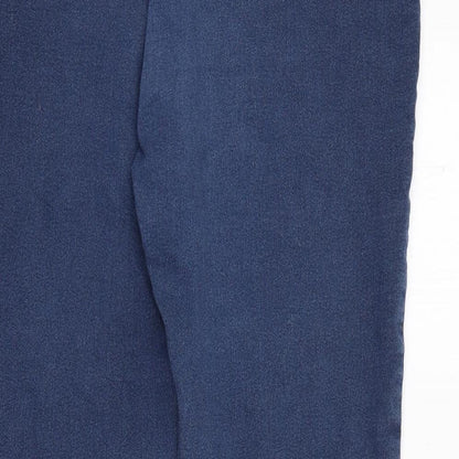 Saviour Womens Blue  Cotton Skinny Jeans Size 14 L24 in Regular Zip