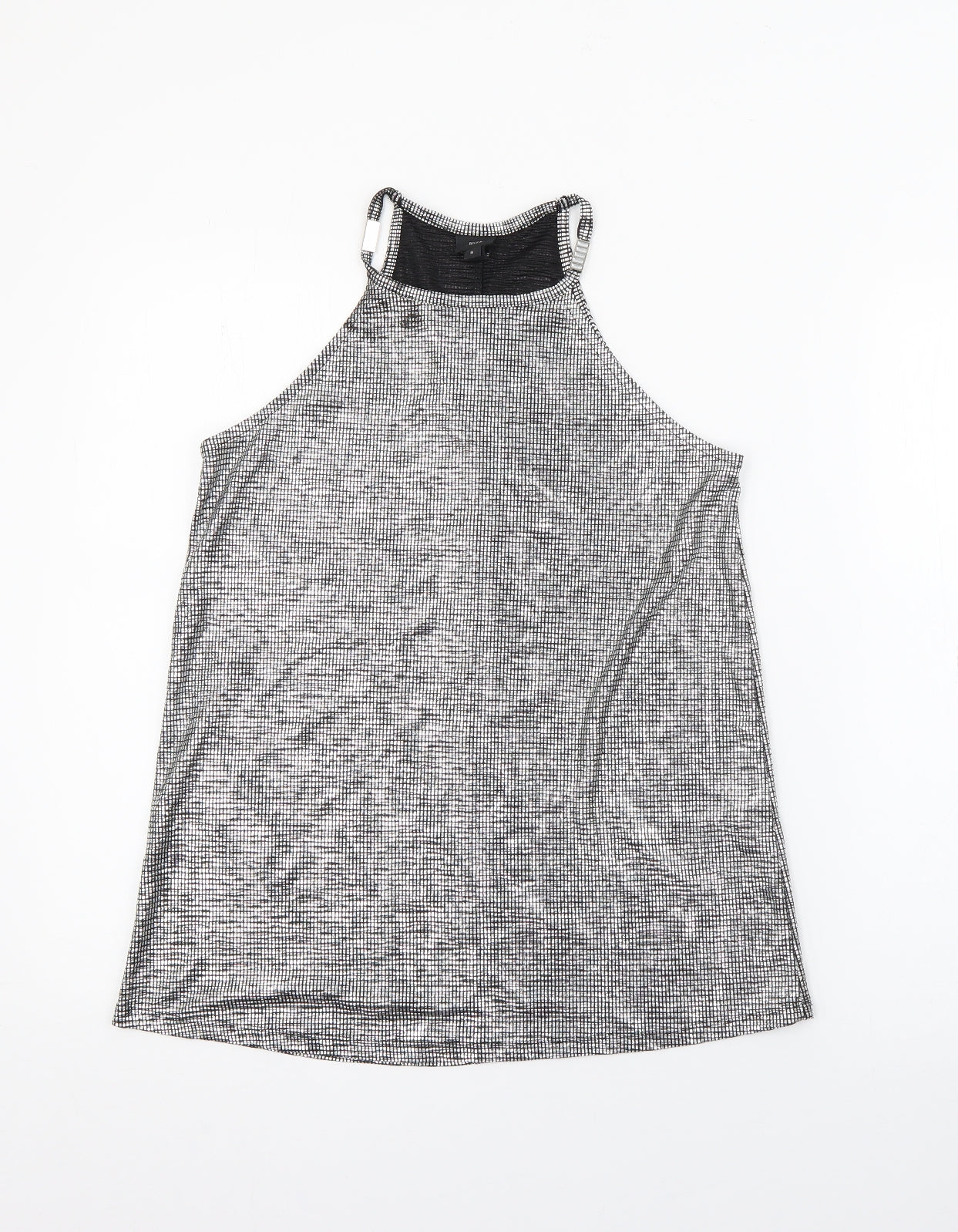 Womens UK Size 8 River Island Silver Camisole Tank