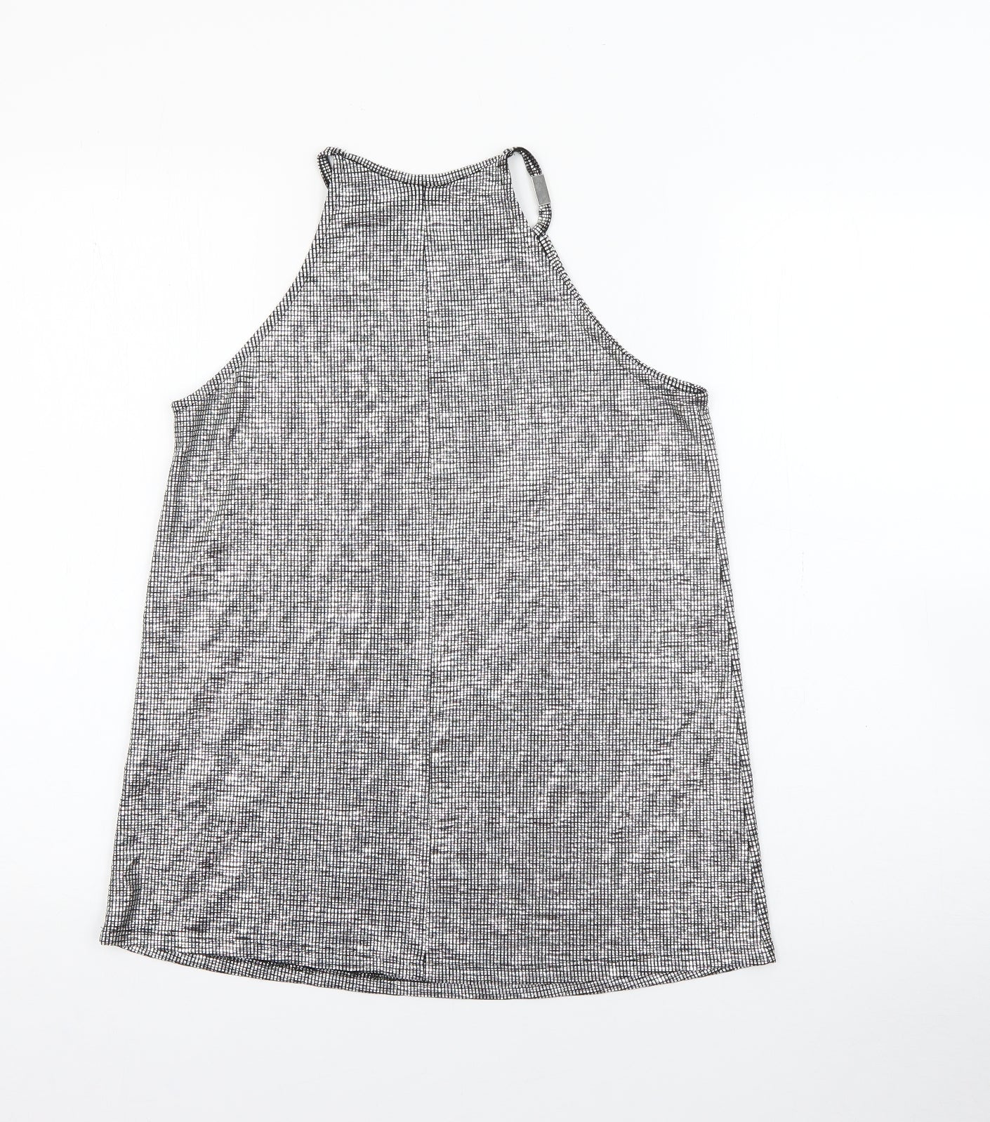 Womens UK Size 8 River Island Silver Camisole Tank