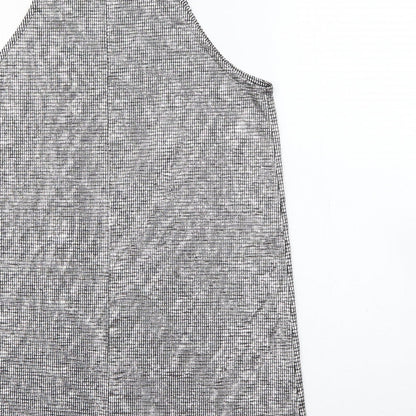Womens UK Size 8 River Island Silver Camisole Tank