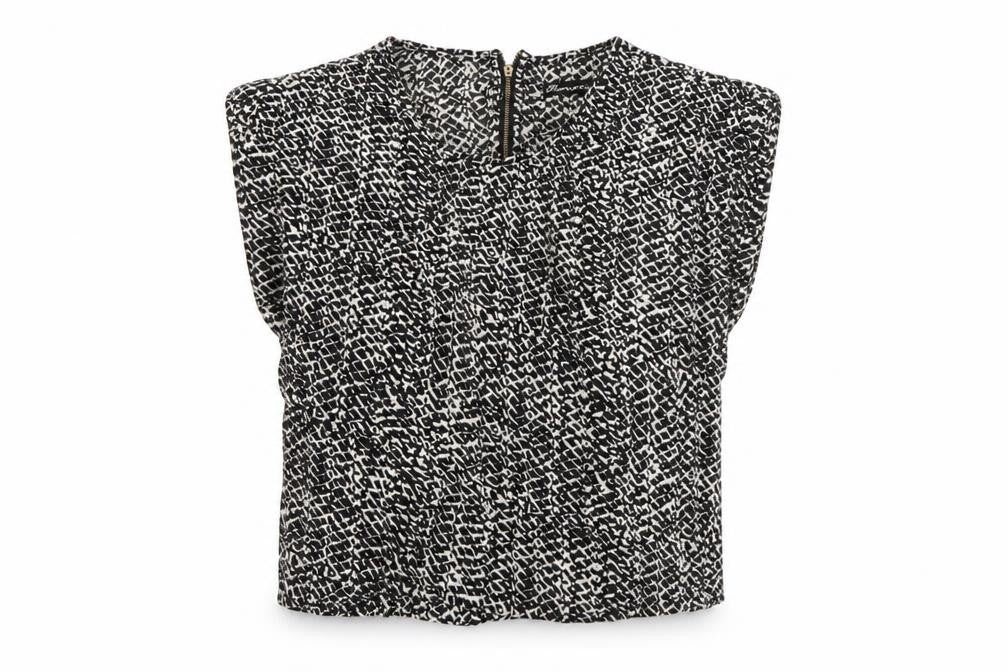 Womens UK Size 8 Glamorous Black Basic Blouse