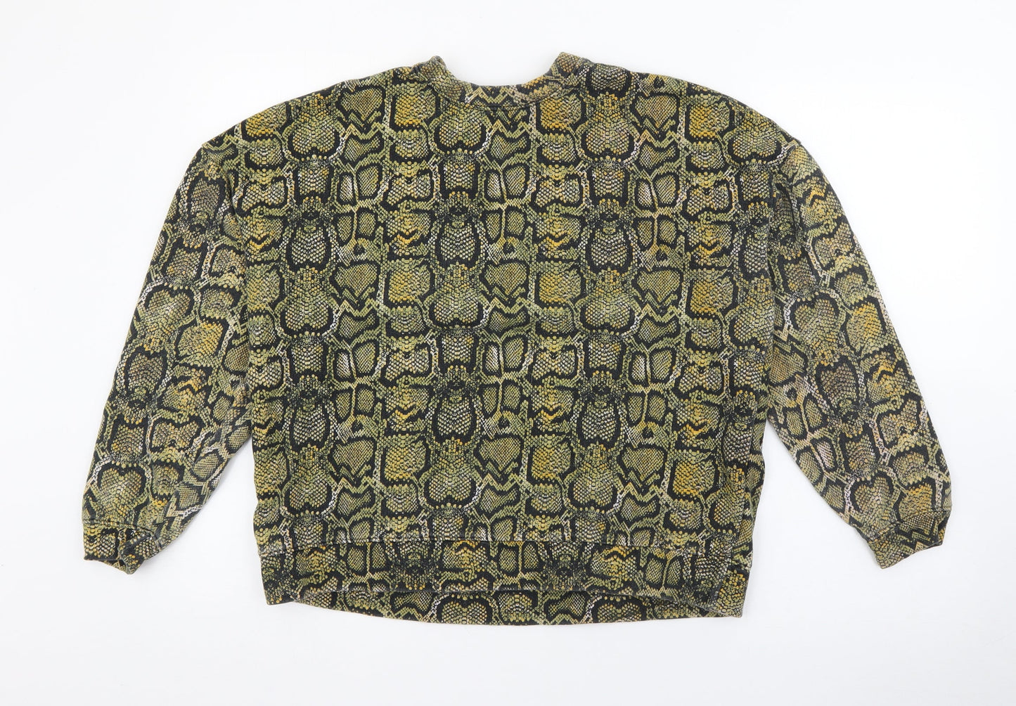 Womens UK Size S Pull&Bear Green Pullover Sweatshirt