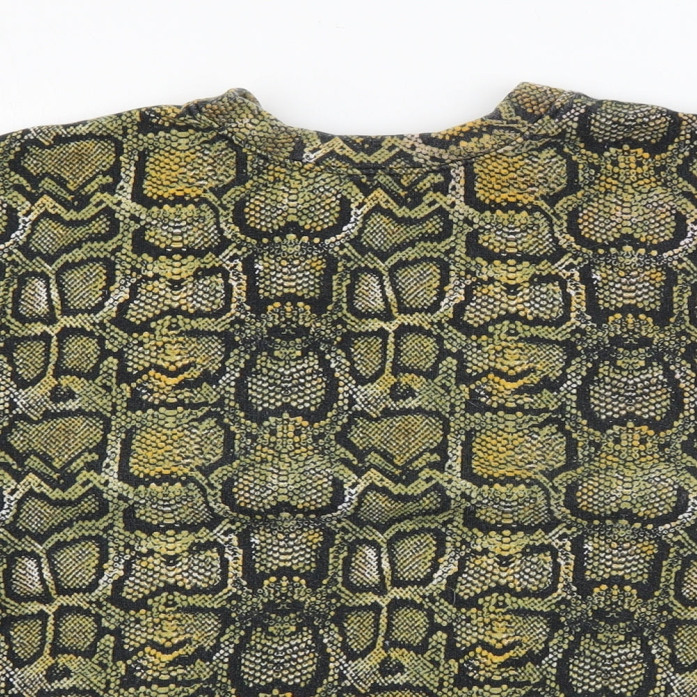 Womens UK Size S Pull&Bear Green Pullover Sweatshirt
