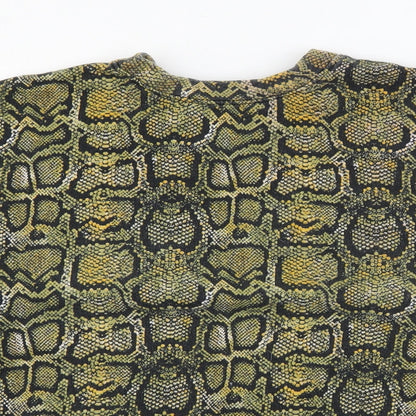 Womens UK Size S Pull&Bear Green Pullover Sweatshirt