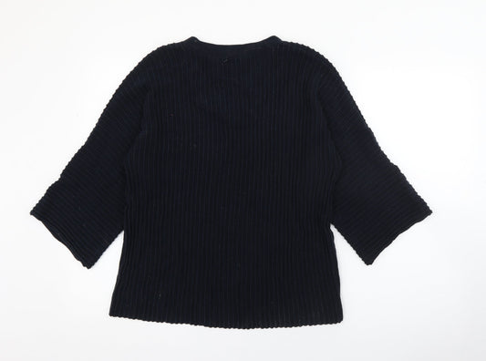 Womens UK Size S Numph Blue Pullover Jumper