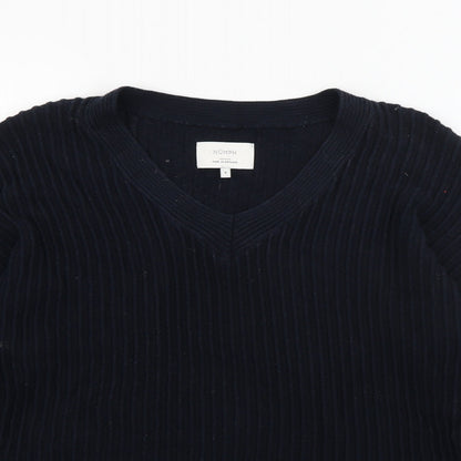 Womens UK Size S Numph Blue Pullover Jumper
