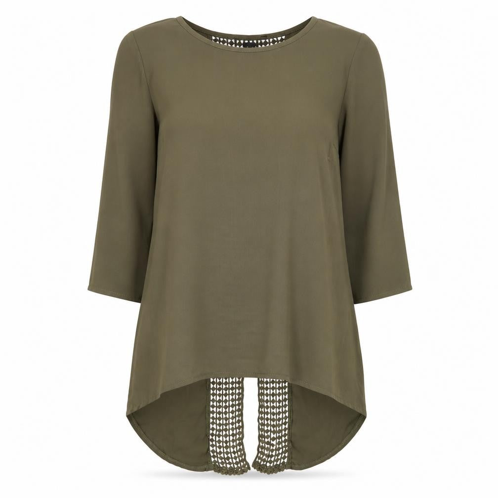 Womens UK Size 6 Primark Green Basic Blouse
