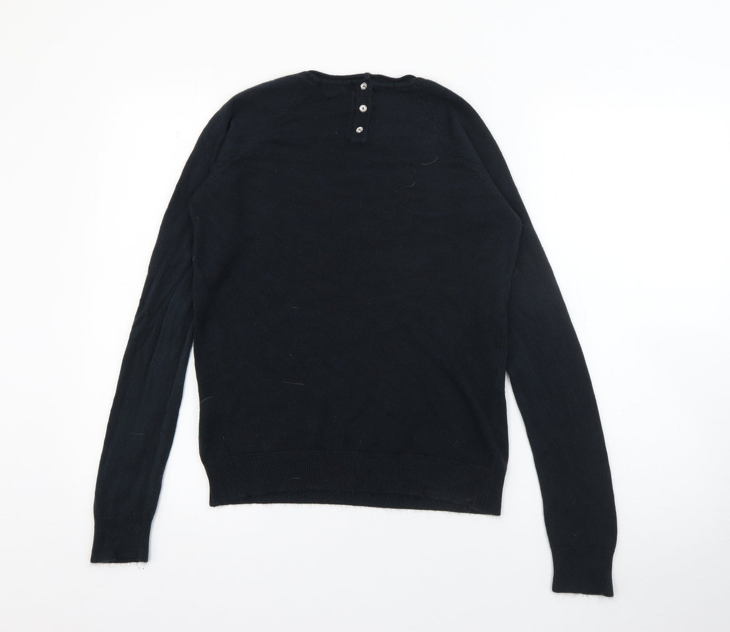 Primark Womens Blue Round Neck  Acrylic Pullover Jumper Size 10