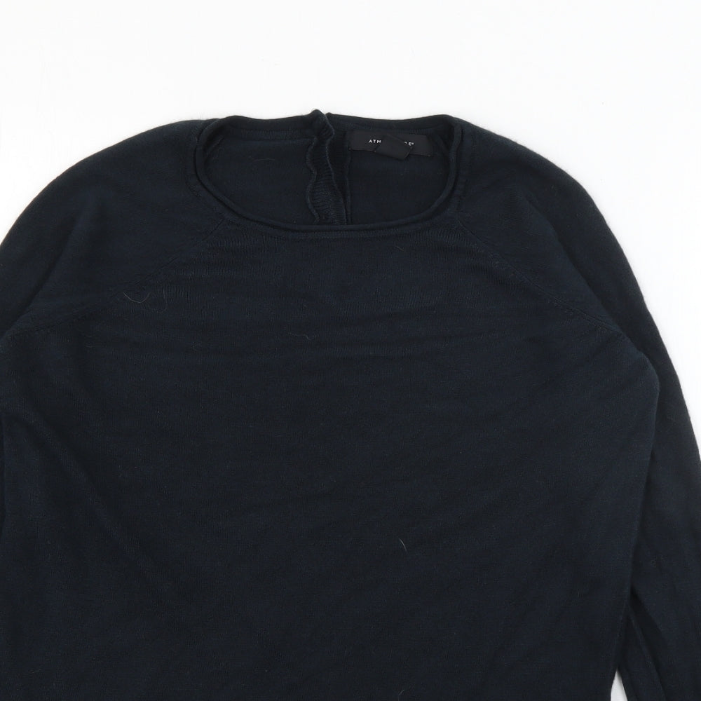 Primark Womens Blue Round Neck  Acrylic Pullover Jumper Size 10