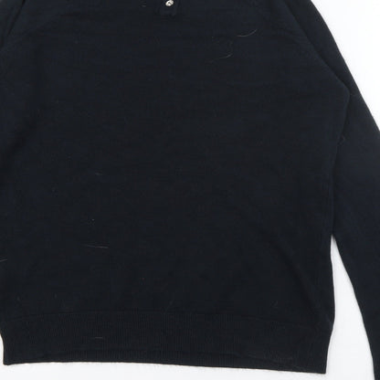 Primark Womens Blue Round Neck  Acrylic Pullover Jumper Size 10