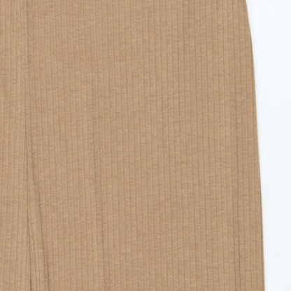 New Look Womens Brown  Polyester Tank Dress  Size 10  Round Neck Pullover
