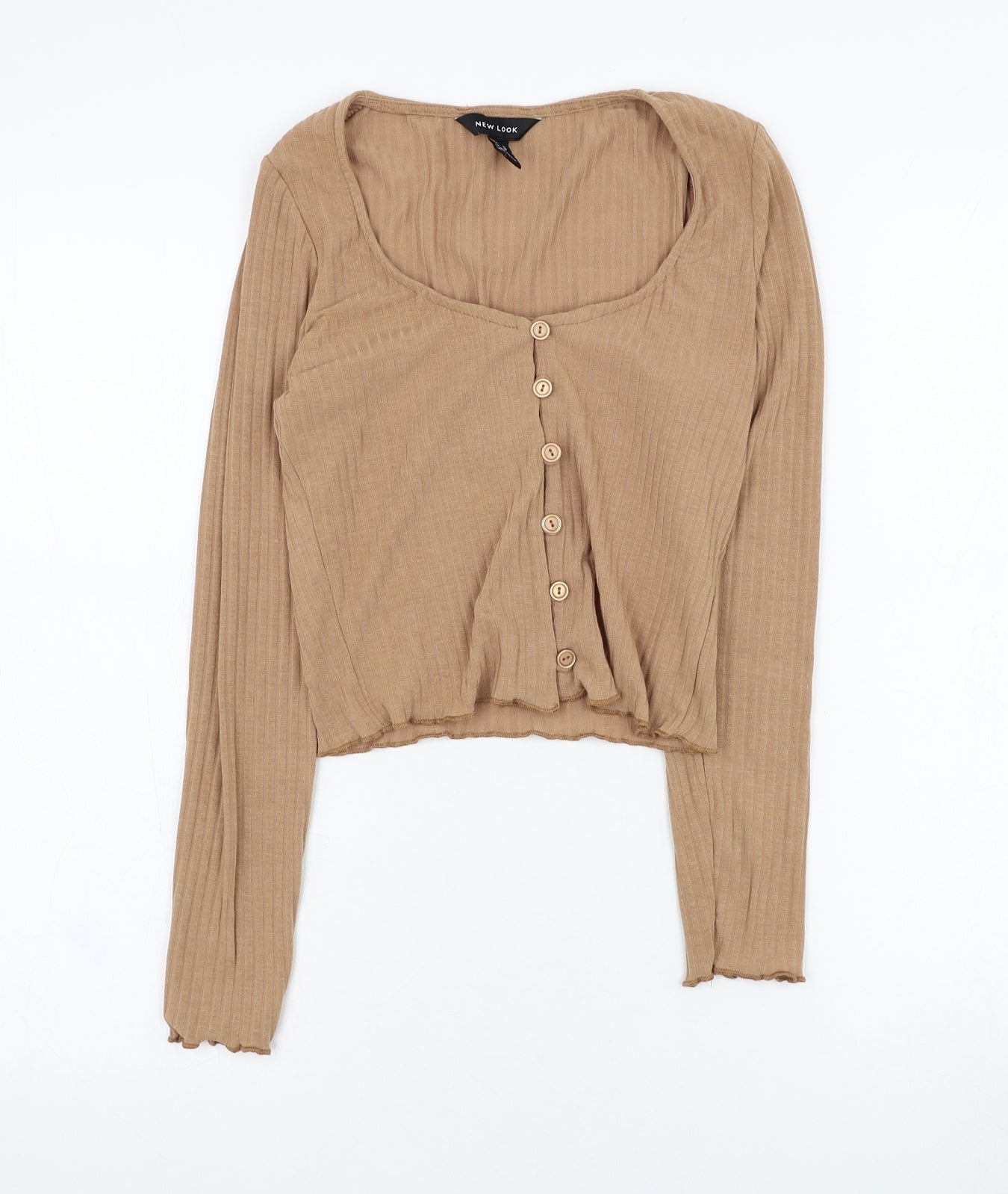 Womens UK Size 10 New Look Brown Cardigan Jumper