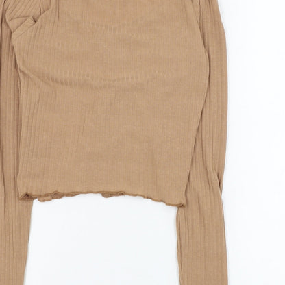 Womens UK Size 10 New Look Brown Cardigan Jumper