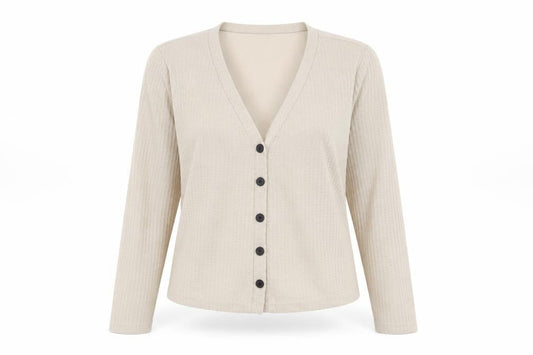Womens UK Size 12 SheIn Beige Cardigan Jumper