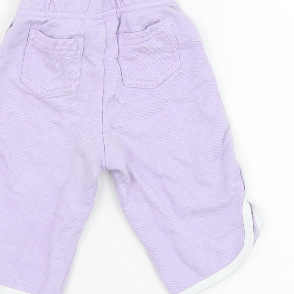 NEXT Girls Purple  Cotton Jogger Trousers Size 3-6 Months  Pullover - 82