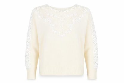 Womens UK Size 10 SheIn Ivory Pullover Jumper