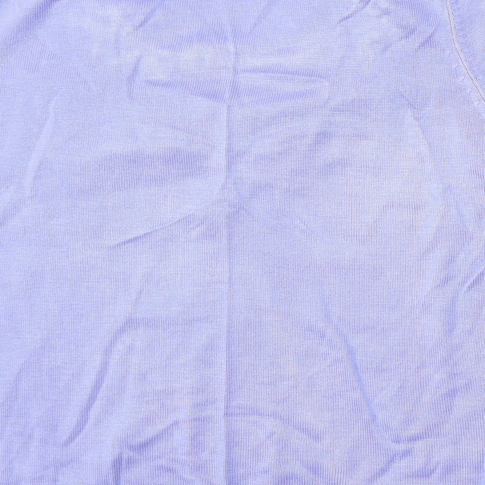 Womens UK Size L Preworn Purple Pullover Jumper