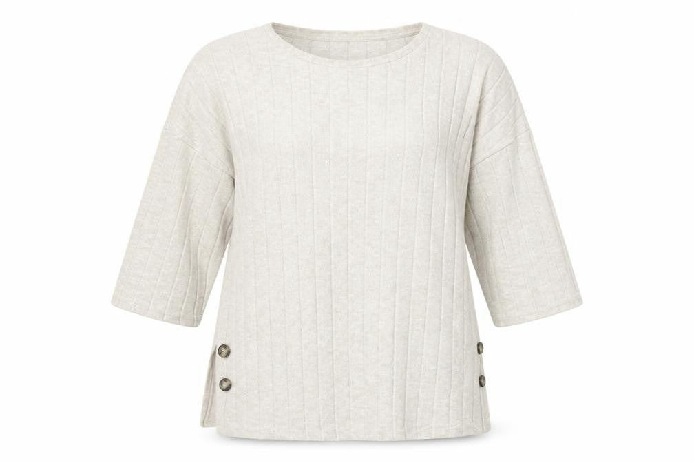 Womens UK Size 10 F&F Beige Pullover Jumper