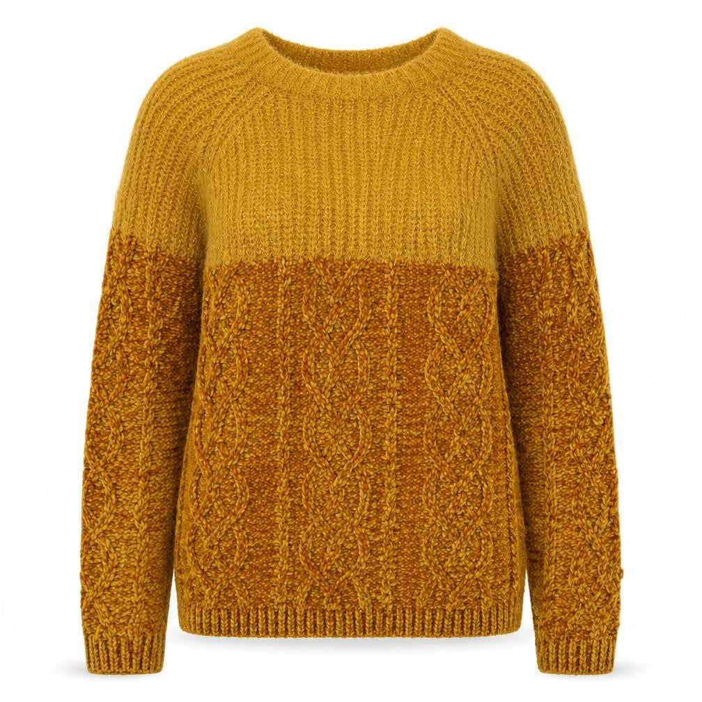 Womens UK Size M Papaya Yellow Pullover Jumper