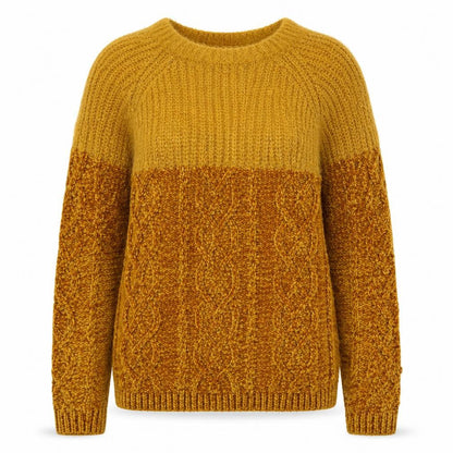 Womens UK Size M Papaya Yellow Pullover Jumper