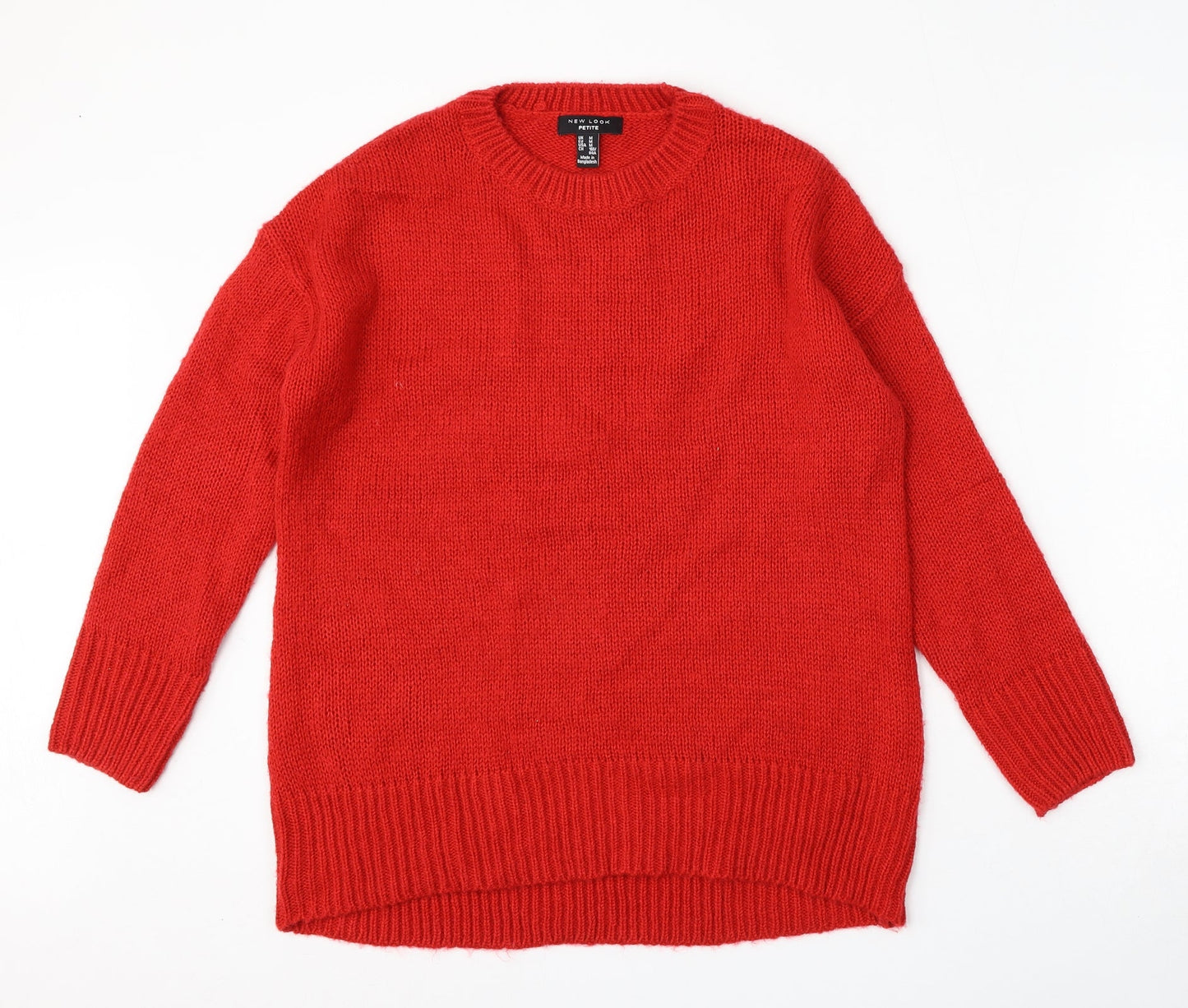 Womens UK Size M New Look Red Pullover Jumper
