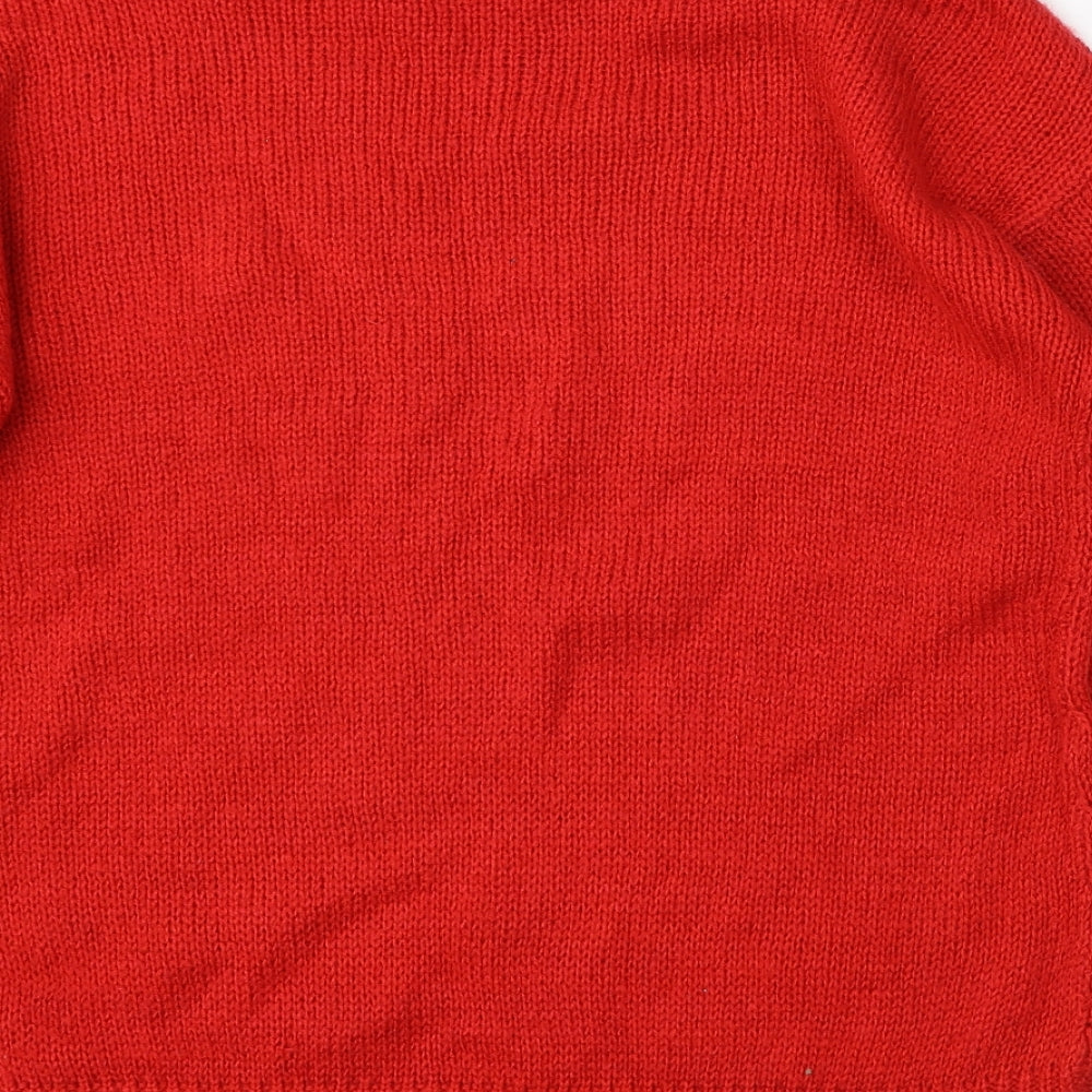 Womens UK Size M New Look Red Pullover Jumper