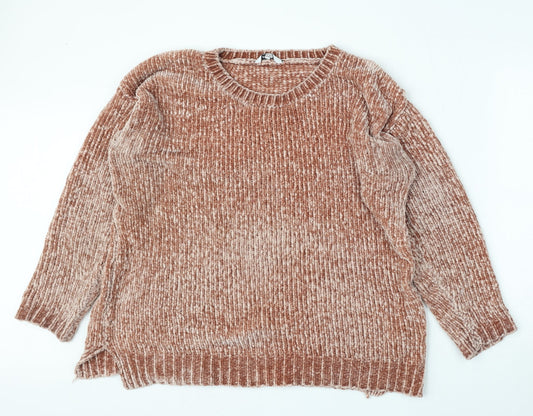 Womens UK Size 14 Pep&Co Pink Pullover Jumper