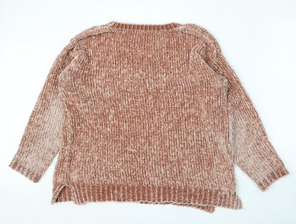 Womens UK Size 14 Pep&Co Pink Pullover Jumper