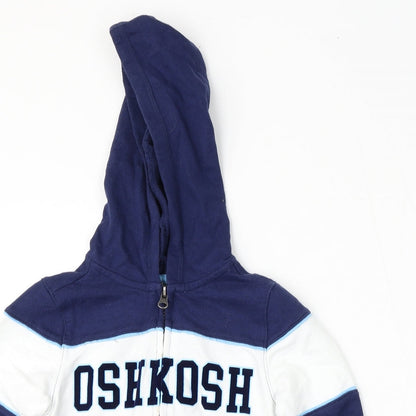 Oshkosh Boys Blue  Cotton Pullover Hoodie Size 5 Years