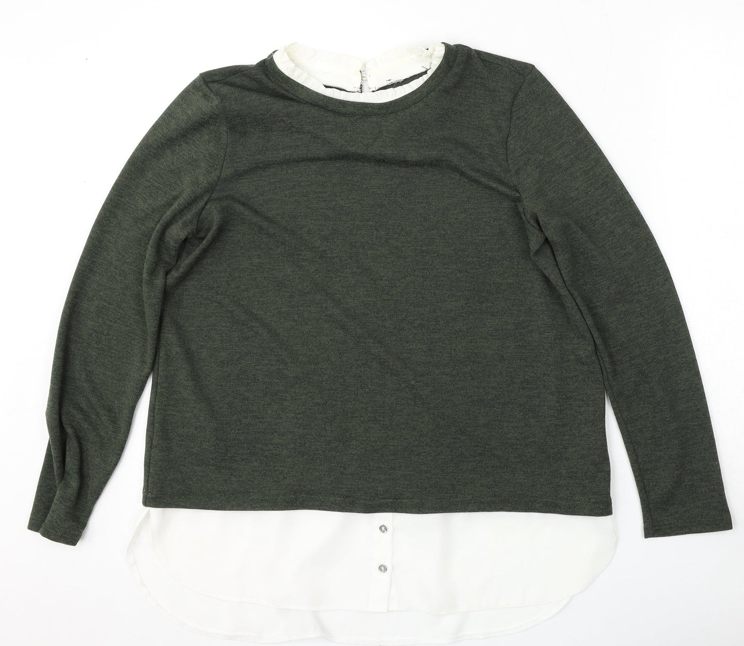 Womens UK Size 14 Dorothy Perkins Green Pullover Jumper