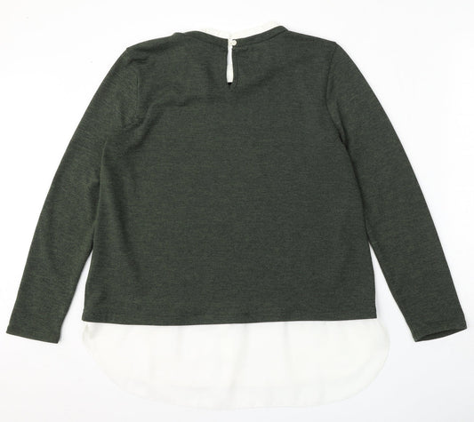 Womens UK Size 14 Dorothy Perkins Green Pullover Jumper