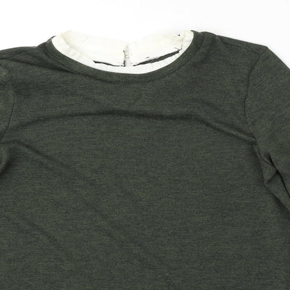 Womens UK Size 14 Dorothy Perkins Green Pullover Jumper