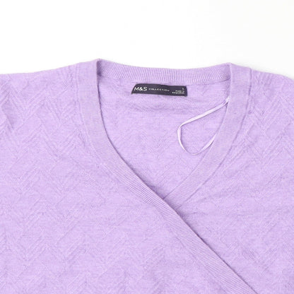 Womens UK Size L Marks and Spencer Purple Pullover Jumper