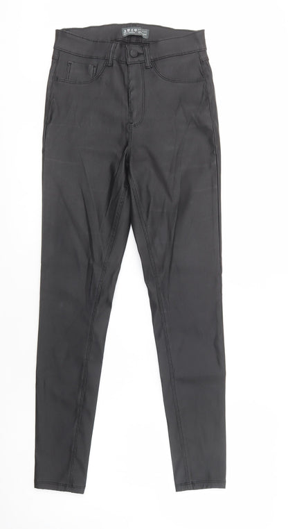 Womens UK Size 8 Denim Co. Regular Fit Jegging Black Trousers