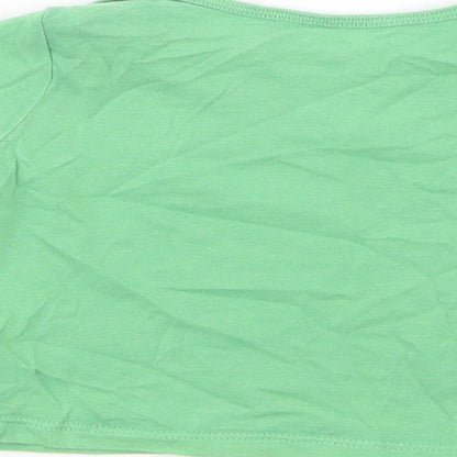 Cherokee Baby Green  Cotton Basic T-Shirt Size 3-6 Months Crew Neck Pullover