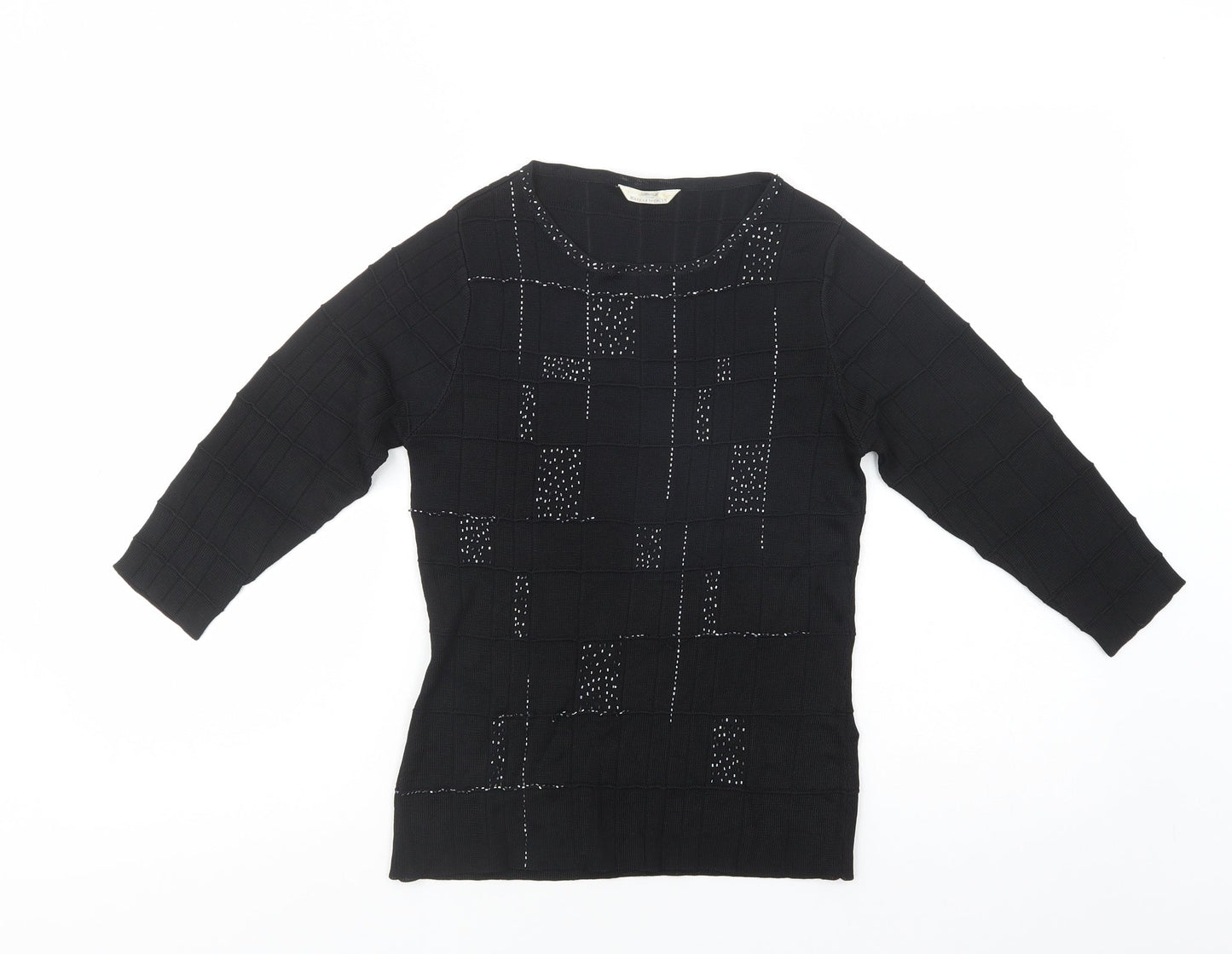 Womens UK Size 14 Marks and Spencer Black Pullover Jumper