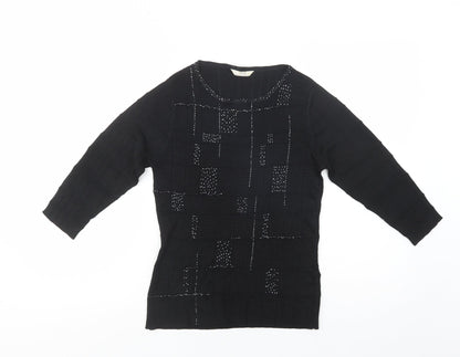 Womens UK Size 14 Marks and Spencer Black Pullover Jumper