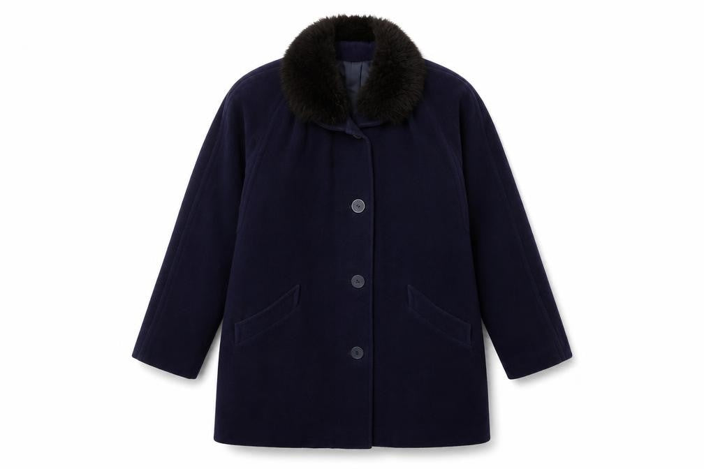 Womens UK Size 12 Klass Blue Pea Coat