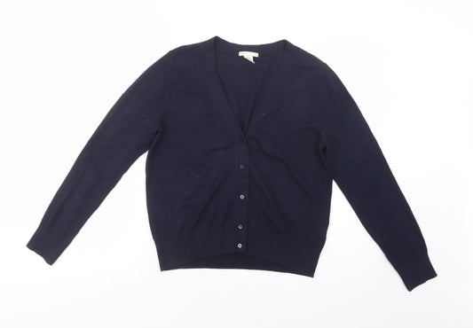 Womens UK Size S H&M Blue Cardigan Jumper