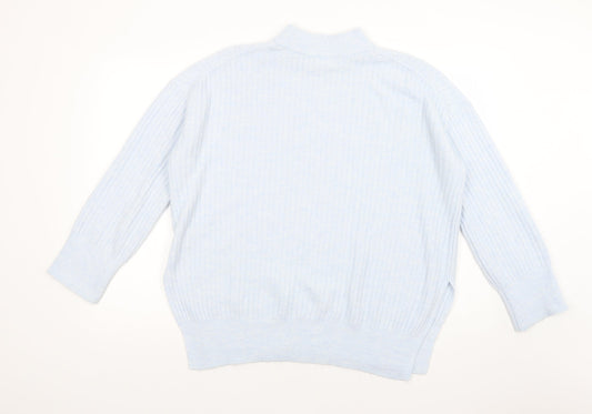 Womens UK Size XS H&M Blue Pullover Jumper