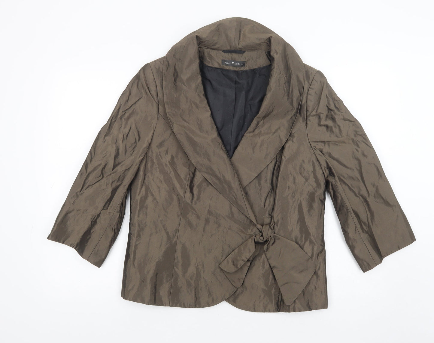 Alex & Co. Womens Brown   Jacket Blazer Size 16  Tie