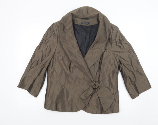 Alex & Co. Womens Brown   Jacket Blazer Size 16  Tie