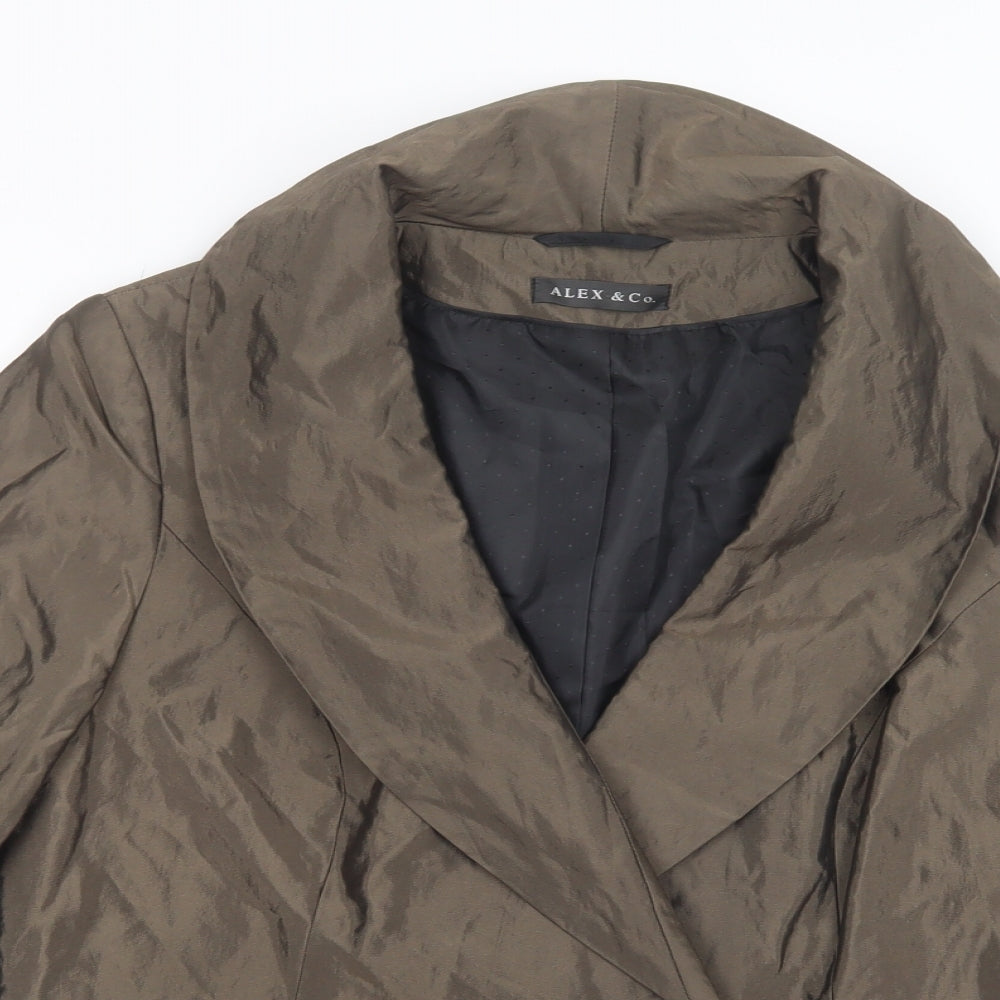 Alex & Co. Womens Brown   Jacket Blazer Size 16  Tie