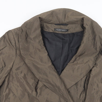 Alex & Co. Womens Brown   Jacket Blazer Size 16  Tie